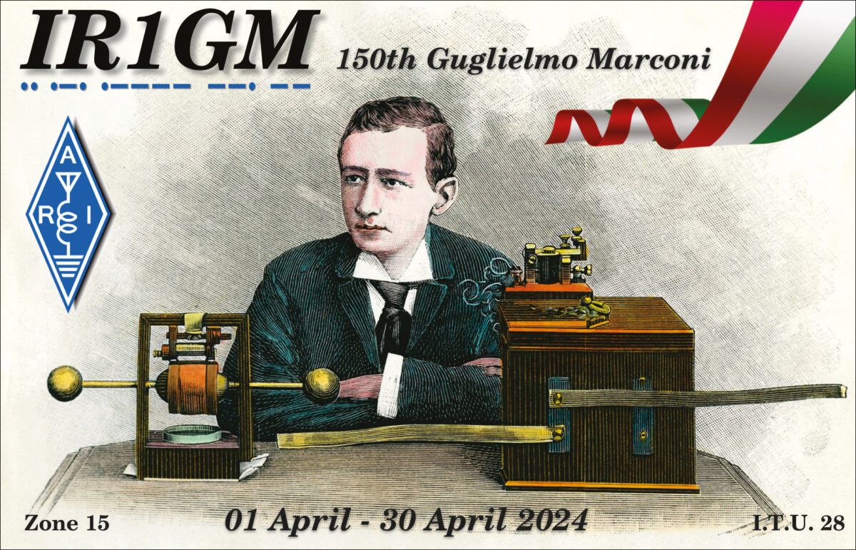 IR1GM  award 150 anni  Guglielmo Marconi  sezione di Asti