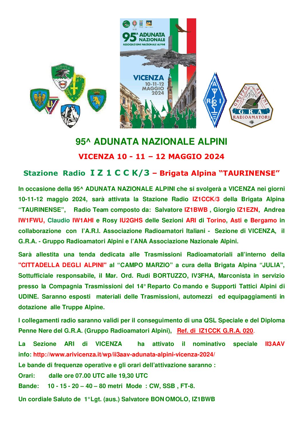 Adunata Alpini Vicenza 2024